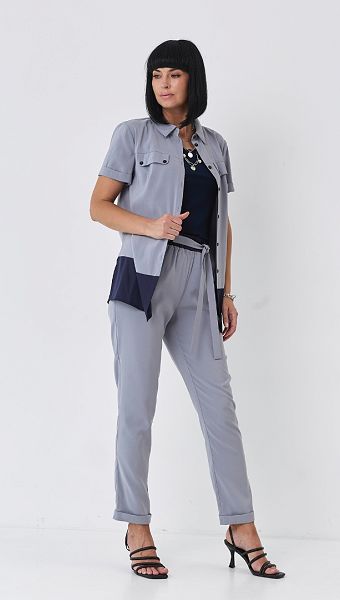 Фото bluza-rubaska-na-pugovicah-seraa-5 товара Блуза-рубашка на пуговицах серая0 Фото bluza-rubaska-na-pugovicah-seraa-5 товара Блуза-рубашка на пуговицах серая0