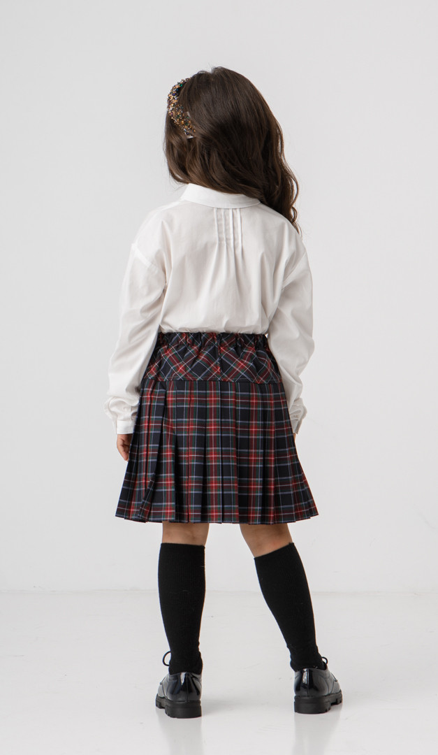 Фото bluzka---rubaska-dla-devocki-klassiceskaa-04 товару Блузка - сорочка для дівчинки класична0