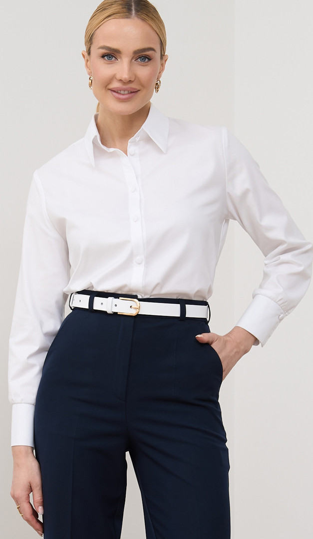 Фото bluzka-bazovaa-belaa-01 товару Блузка базова біла