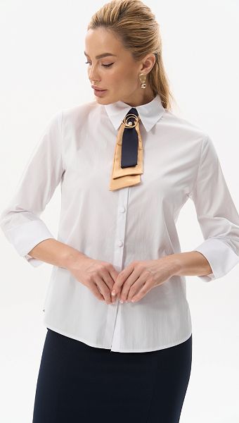 Фото bluzka-bazovaa-na-pugovicah-belaa-01 товара Блузка базовая на пуговицах белая0 Фото bluzka-bazovaa-na-pugovicah-belaa-01 товара Блузка базовая на пуговицах белая0