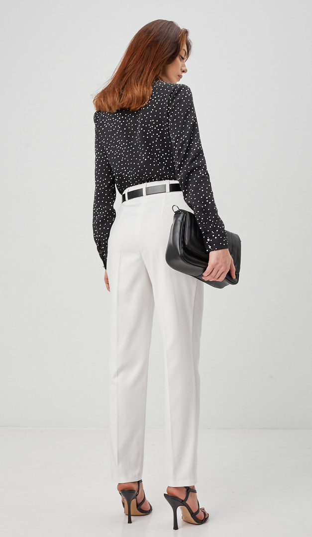 Фото bluzka-cernaa-v-goroh-05 товару Блузка чорна в горох0