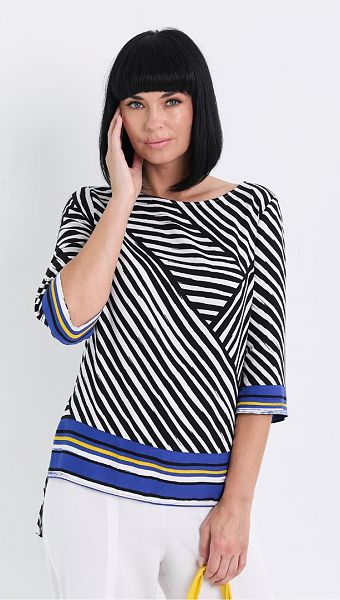 Фото bluzka-pramaa-cerno-belyj-print-1 товара Блузка прямая чёрно-белый принт0 Фото bluzka-pramaa-cerno-belyj-print-1 товара Блузка прямая чёрно-белый принт0