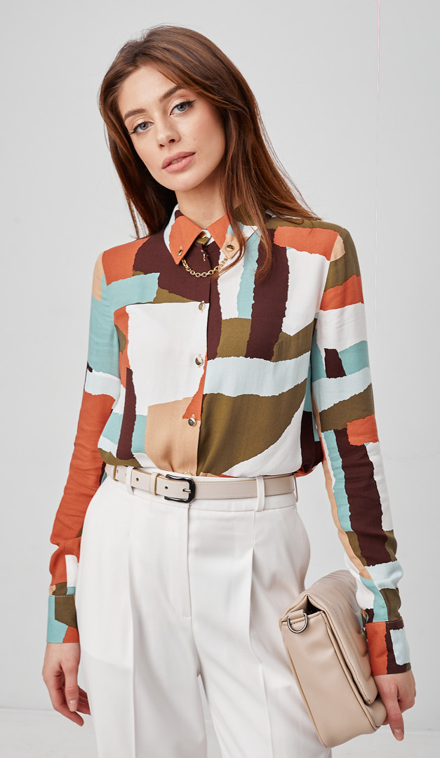 Фото bluzka-s-abstraktnym-printom-03 товару Блузка з абстрактним принтом