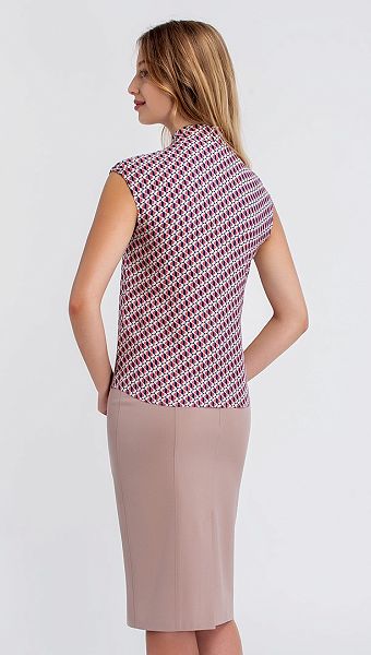 Фото bluzka-s-bantom-rozovo---sinaa-02 товара Блузка с бантом розово - синяя0 Фото bluzka-s-bantom-rozovo---sinaa-02 товара Блузка с бантом розово - синяя0