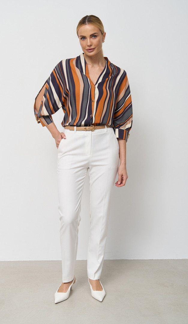 Фото bluzka-s-printom-v-polosku-01 товару Блузка з принтом в смужку