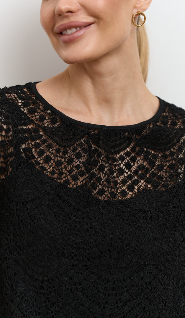 Фото bluzka-zenskaa-iz-kruzeva-cernaa-03 товару Блузка жіноча з мережива чорна0