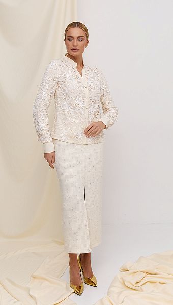 Фото bluzka-zenskaa-s-kruzevom-slivocnaa-2 товару Блузка жіноча з мереживом вершкова0 Фото bluzka-zenskaa-s-kruzevom-slivocnaa-2 товару Блузка жіноча з мереживом вершкова0