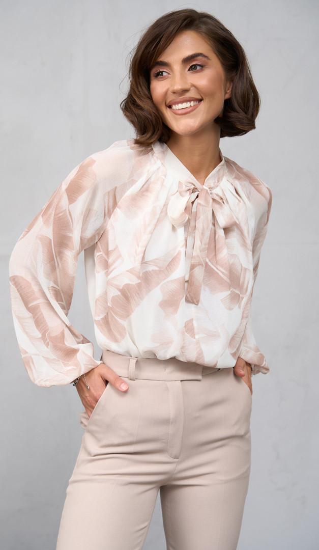 Фото bluzka-zenskaa-sifonovaa-oversajz-4 товару Блузка жіноча шифонова оверсайз