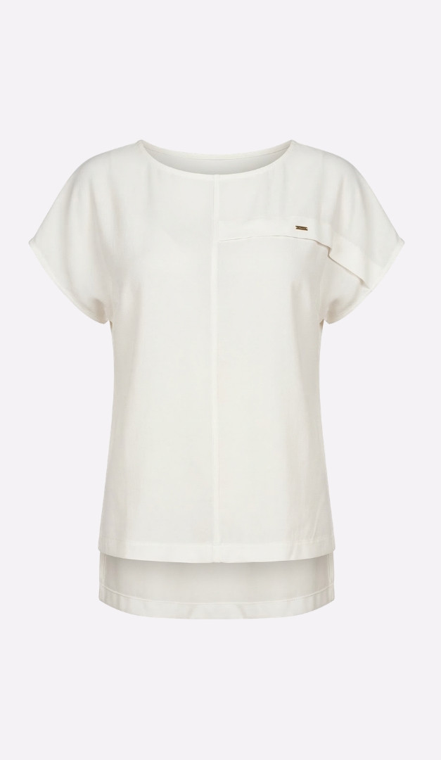 Фото bluzon-bazovyj-iz-viskozy-molocnyj-01 товара Блузон базовый из вискозы молочный0