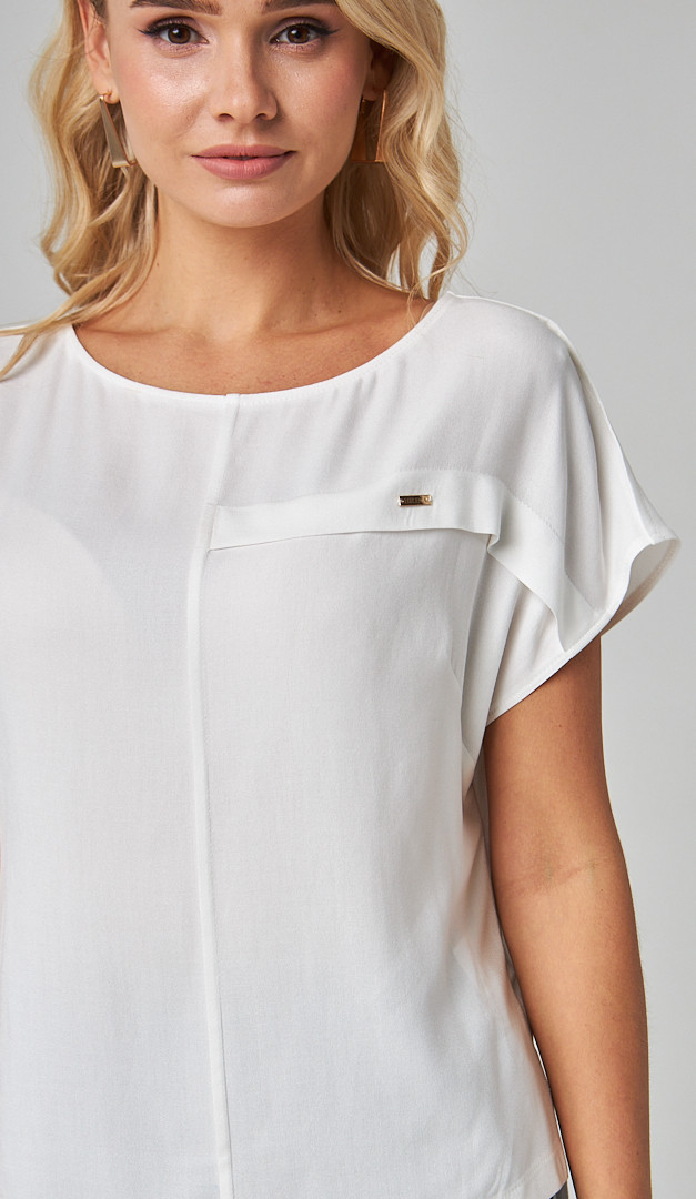 Фото bluzon-bazovyj-iz-viskozy-molocnyj-03 товара Блузон базовый из вискозы молочный0