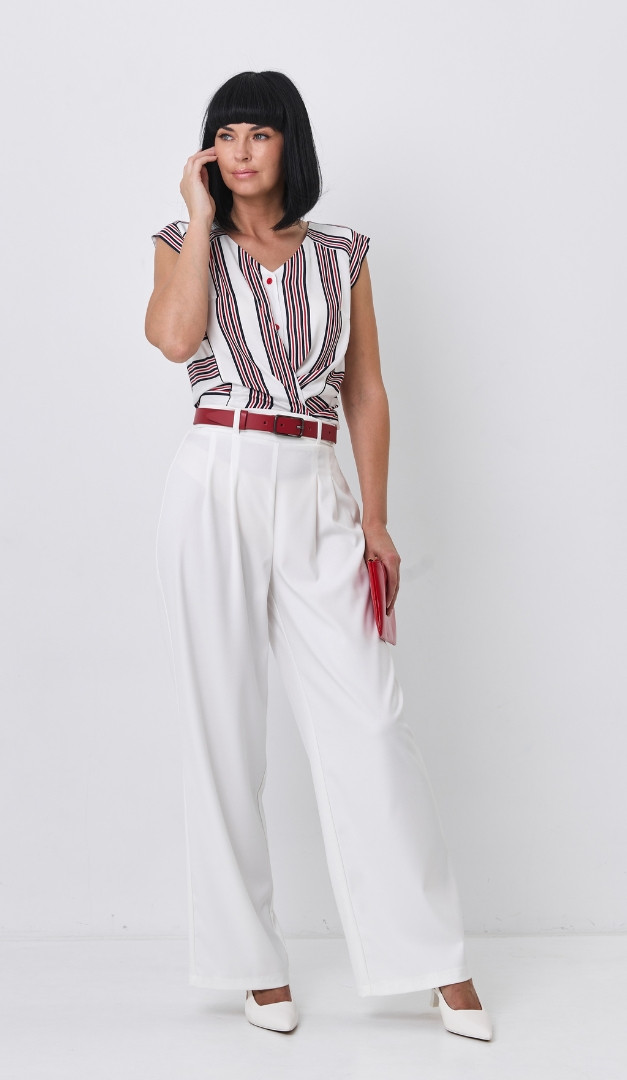 Фото bluzon-v-polosku-na-pugovicah-3 товару Блузон в смужку на гудзиках0