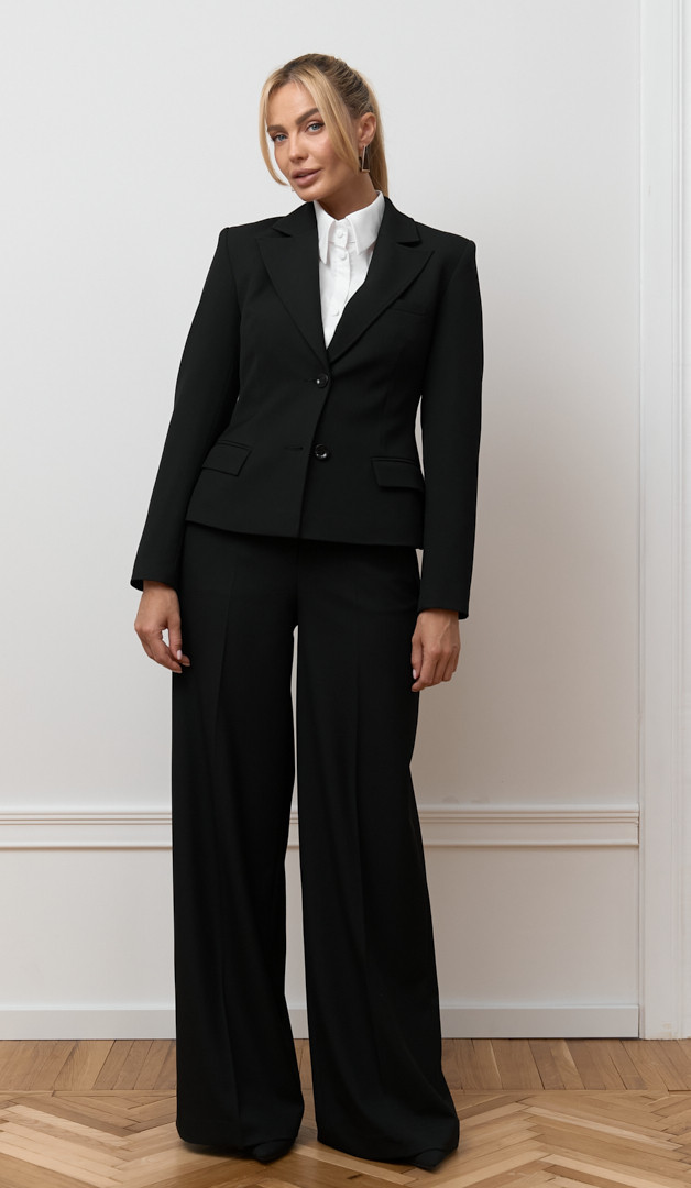 Фото bruki-palacco-cernye-s-karmanami-7 товару Брюки палаццо чорні з кишенями0