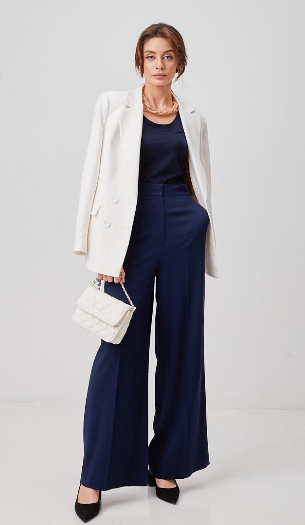 Фото bruki-palacco-sinie-03 товару Брюки палаццо сині