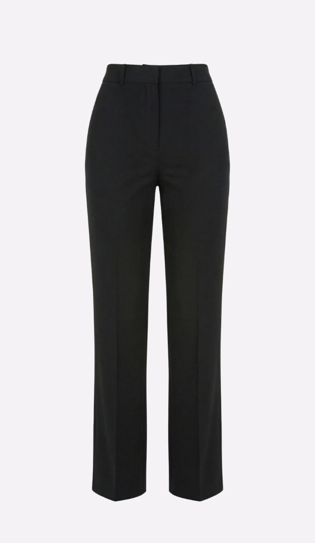 Фото bruki-s-vysokoj-posadkoj-cernye-01 товара Брюки с высокой посадкой черные