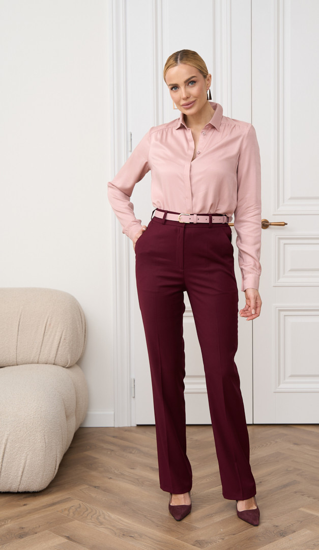 Фото bruki-zenskie-cveta-bordo-01 товара Брюки женские цвета бордо