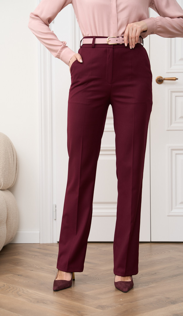 Фото bruki-zenskie-cveta-bordo-03 товару Штани жіночі кольору бордо0