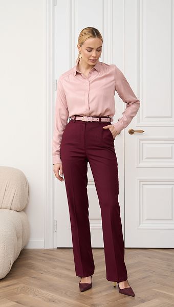 Фото bruki-zenskie-cveta-bordo-04 товару Штани жіночі кольору бордо0 Фото bruki-zenskie-cveta-bordo-04 товару Штани жіночі кольору бордо0