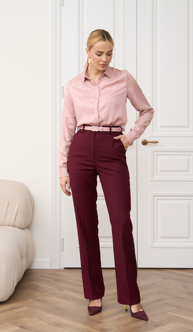 Фото bruki-zenskie-cveta-bordo-04 товару Штани жіночі кольору бордо0