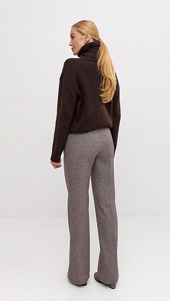 Фото bruki-zenskie-iz-sersti-koricnevyj-melanz-06 товару Штани жіночі з вовни коричневий меланж0 Фото bruki-zenskie-iz-sersti-koricnevyj-melanz-06 товару Штани жіночі з вовни коричневий меланж0