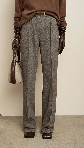 Фото bruki-zenskie-iz-sersti-koricnevyj-melanz-2 товару Штани жіночі з вовни коричневий меланж0 Фото bruki-zenskie-iz-sersti-koricnevyj-melanz-2 товару Штани жіночі з вовни коричневий меланж0