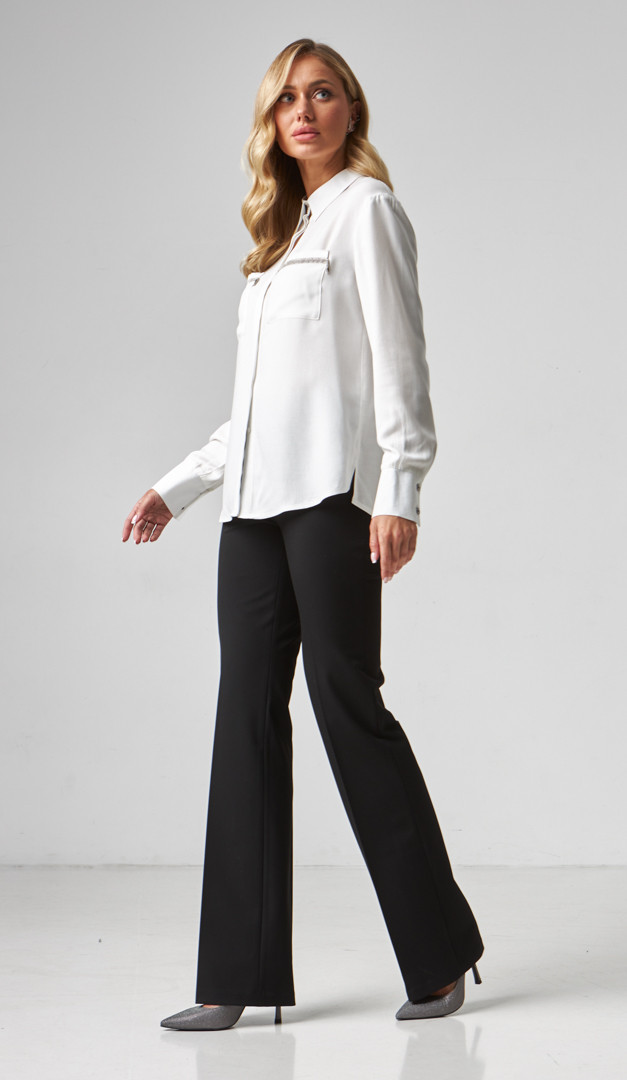 Фото bruki-zenskie-kles-cernye-04 товару Штани жіночі кльош чорні0