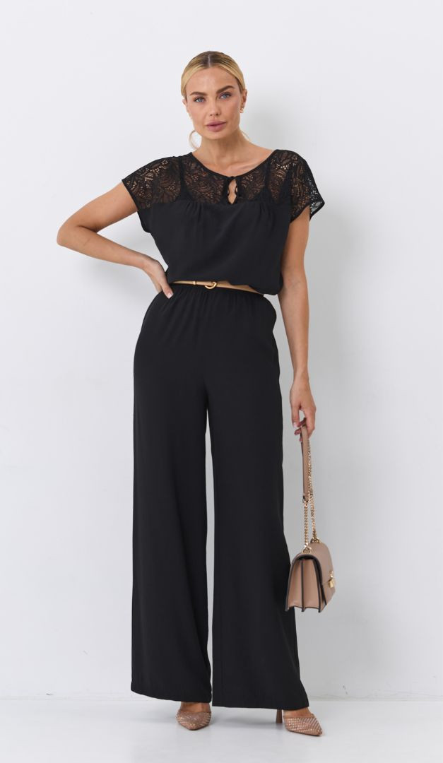 Фото bruki-zenskie-letnie-pramye-cernye-01 товару Штани жіночі літні прямі чорні