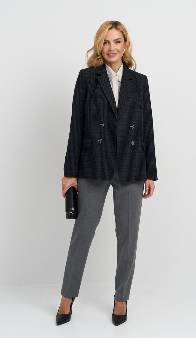 Фото bruki-zenskie-na-rezinke-serye-03 товару Штани жіночі на резинці сірі0