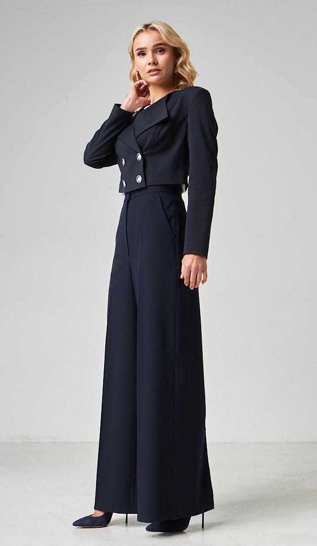 Фото bruki-zenskie-palacco-s-karmanami-sinie-05 товара Брюки женские палаццо с карманами синие0