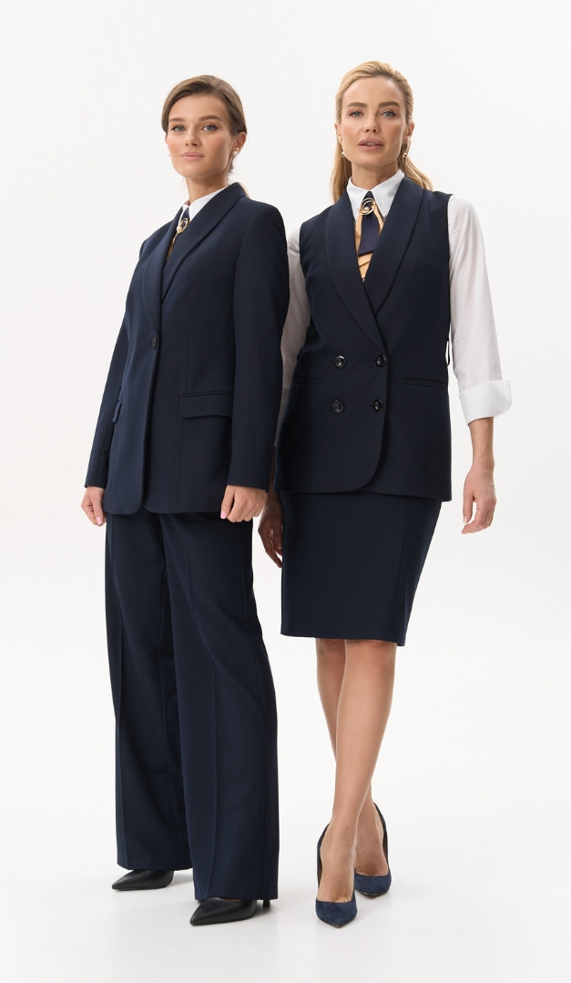 Фото bruki-zenskie-pramye-bazovye-sinie-04 товара Брюки женские прямые базовые синие0