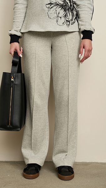 Фото bruki-zenskie-pramye-seryj-melanz-2 товару Штани жіночі прямі сірий меланж0 Фото bruki-zenskie-pramye-seryj-melanz-2 товару Штани жіночі прямі сірий меланж0