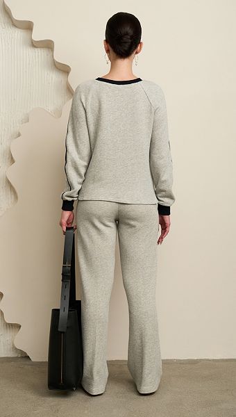 Фото bruki-zenskie-pramye-seryj-melanz-3 товару Штани жіночі прямі сірий меланж0 Фото bruki-zenskie-pramye-seryj-melanz-3 товару Штани жіночі прямі сірий меланж0