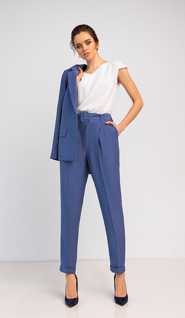 Фото bruki-zenskie-s-manzetami-01 товару Брюки жіночі з манжетами