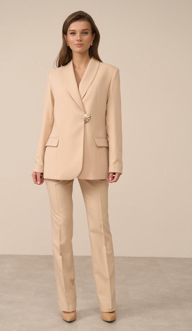 Фото bruki-zenskie-slivocnye-01 товару Штани жіночі вершкові0