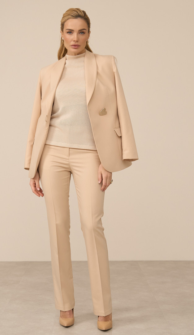 Фото bruki-zenskie-slivocnye-02 товару Штани жіночі вершкові0