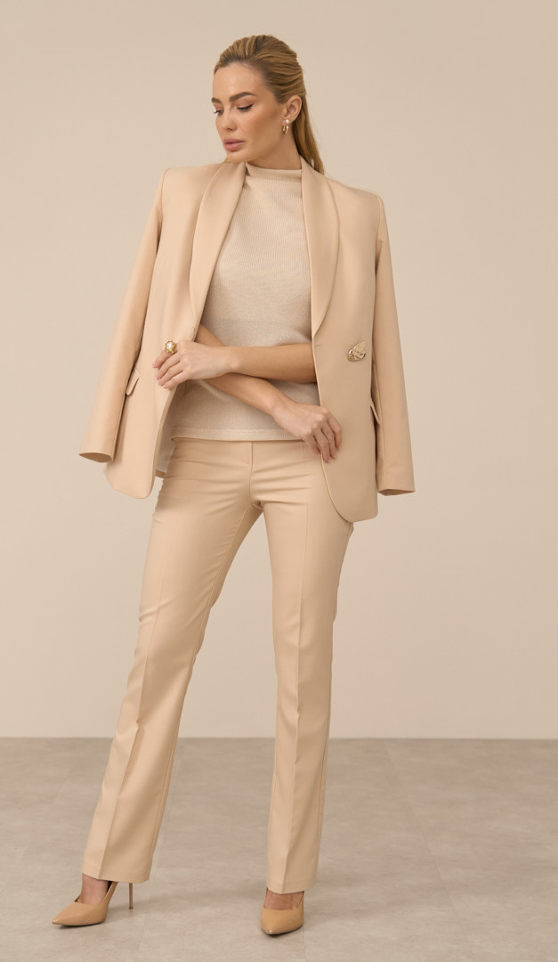 Фото bruki-zenskie-slivocnye-05 товару Штани жіночі вершкові0