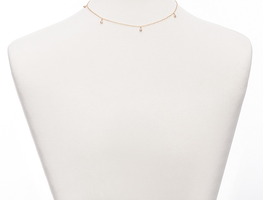 Фото cepocka-zolotaa-s-kamuskami-01 товара Цепочка золотая с камушками