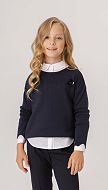 Фото dzemper-dla-devocki-sinij-02 товару Джемпер для дівчинки синій0 Фото dzemper-dla-devocki-sinij-02 товару Джемпер для дівчинки синій0