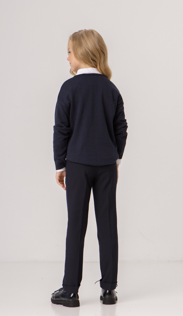 Фото dzemper-dla-devocki-sinij-07 товару Джемпер для дівчинки синій0