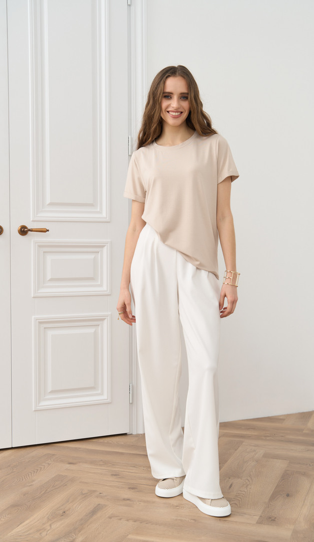 Фото futbolka-bazovaa-bez-01 товару Футболка базова беж