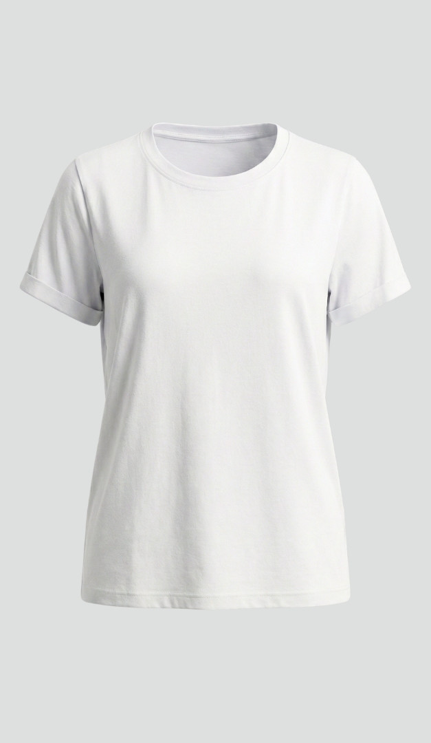 Фото futbolka-zenskaa-bazovaa-molocnaa-01 товару Футболка жіноча базова молочна0