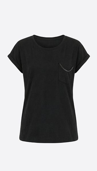 Фото futbolka-zenskaa-cernaa-oversajz-s-cepockoj-01 товару Футболка жіноча чорна оверсайз з ланцюжком0 Фото futbolka-zenskaa-cernaa-oversajz-s-cepockoj-01 товару Футболка жіноча чорна оверсайз з ланцюжком0