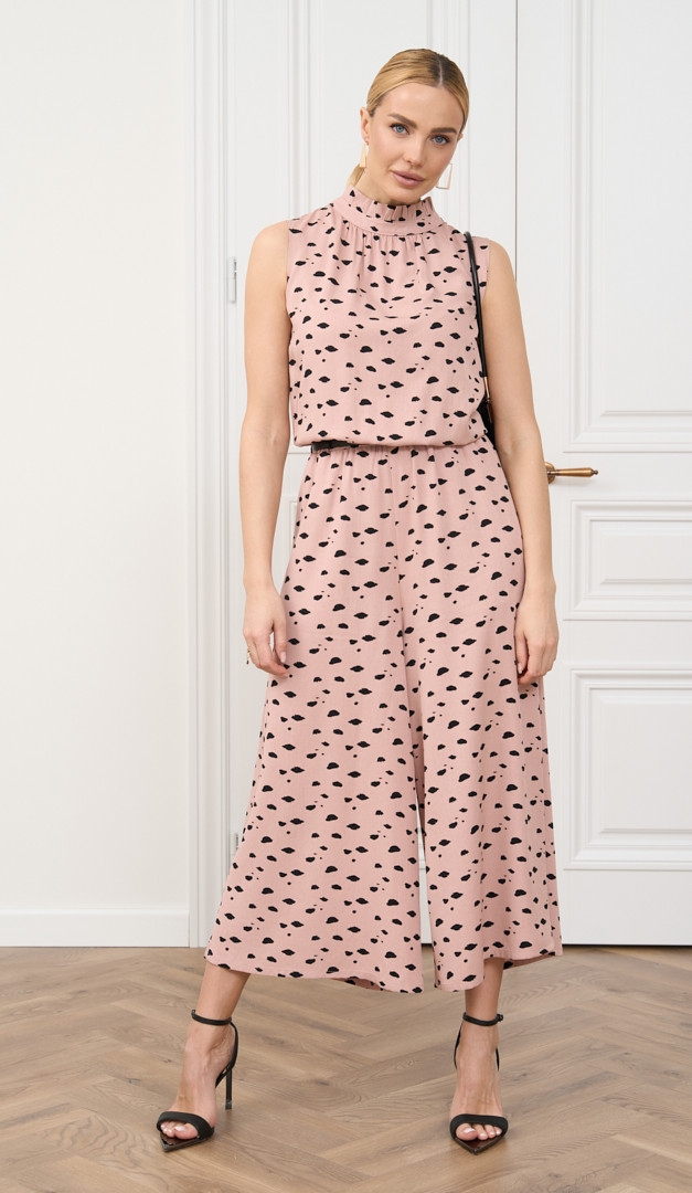 Фото kombinezon-zenskij-pudrovo-cernyj-04 товару Комбінезон жіночий пудрово-чорний0