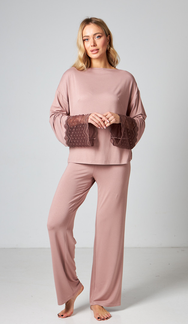 Фото kostum-domasnij-zenskij-kofejnyj-01 товару Костюм домашній жіночий кавовий0