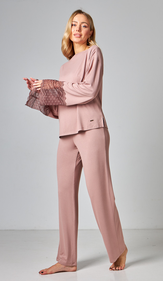 Фото kostum-domasnij-zenskij-kofejnyj-02 товару Костюм домашній жіночий кавовий0