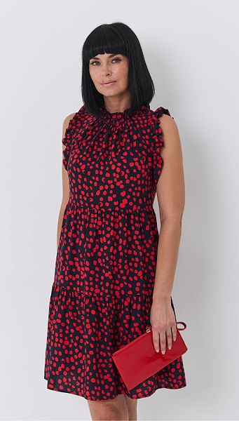 Фото letnij-sarafan-v-goroh-s-rusami-1 товару Літній сарафан в горох з рюшами Фото letnij-sarafan-v-goroh-s-rusami-1 товару Літній сарафан в горох з рюшами