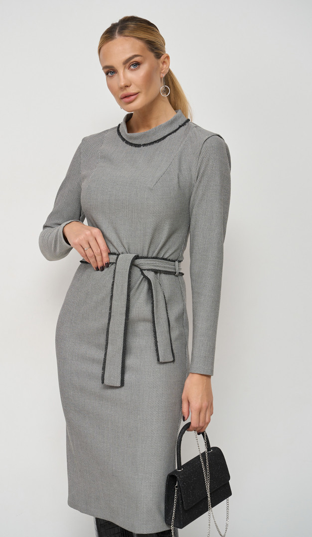 Фото plate---futlar-seroe-01 товару Сукня - футляр сіра