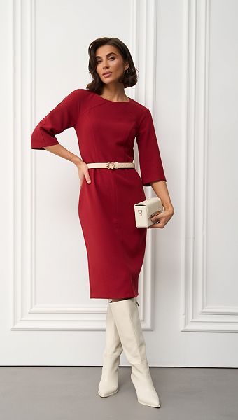 Фото plate-futlar-bazovoe-bordo-1 товару Сукня-футляр базова бордо0 Фото plate-futlar-bazovoe-bordo-1 товару Сукня-футляр базова бордо0