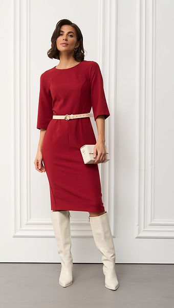 Фото plate-futlar-bazovoe-bordo-5 товару Сукня-футляр базова бордо0 Фото plate-futlar-bazovoe-bordo-5 товару Сукня-футляр базова бордо0