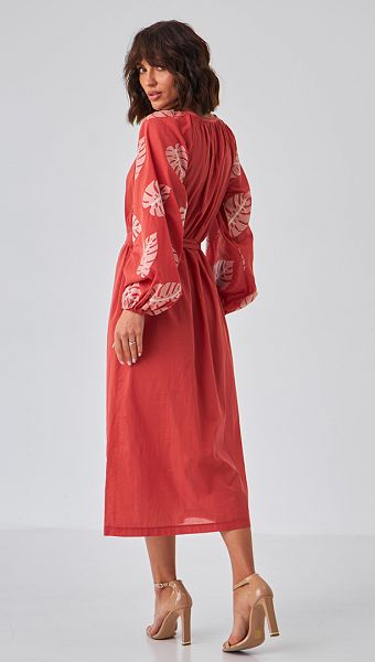 Фото plate-letnee-terrakotovoe-s-ornamentom-03 товару Сукня літня теракотова з орнаментом0 Фото plate-letnee-terrakotovoe-s-ornamentom-03 товару Сукня літня теракотова з орнаментом0