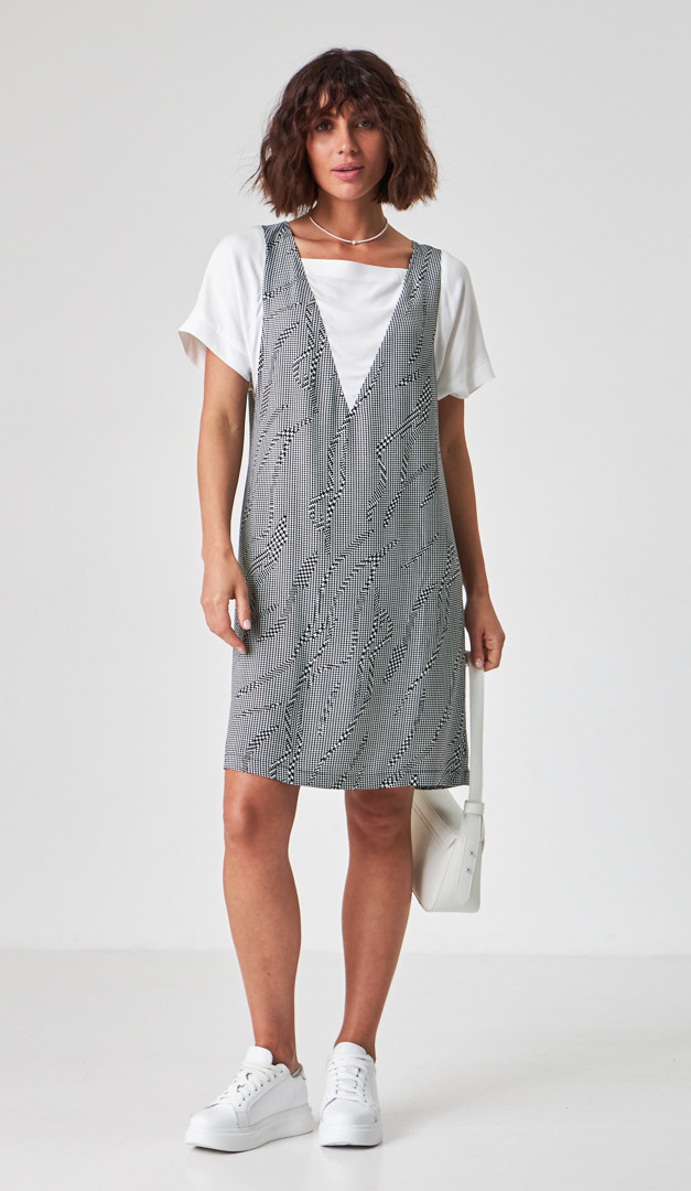 Фото plate-letnee-v-gusinuu-lapku-02 товара Платье летнее в гусиную лапку0